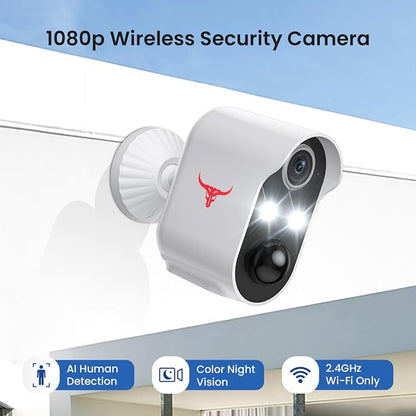 1080P Wireless Security Camera Outdoor, Battery Powered, AI Human Detection - Image 9