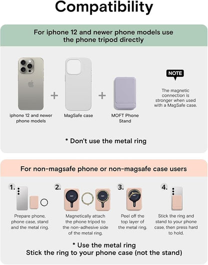 MOFT Phone Tripod Wallet for iPhone, Mulit-Angles, Lightweight & Portable Phone - Image 9