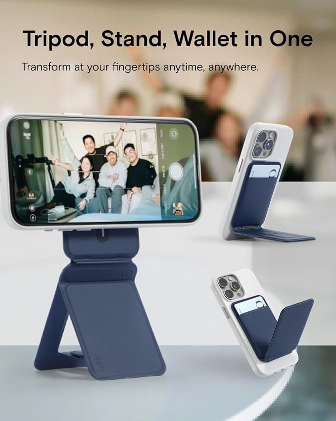 MOFT Phone Tripod Wallet, 3 in 1 Phone Stand, NFC-Supported Magnetic Phone - Image 2