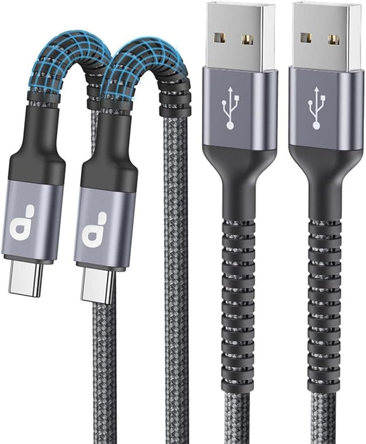 USB C Cable 10FT, Type C Cable 3A Fast Charging Upgraded Extra Durable Braided by PRAKIE