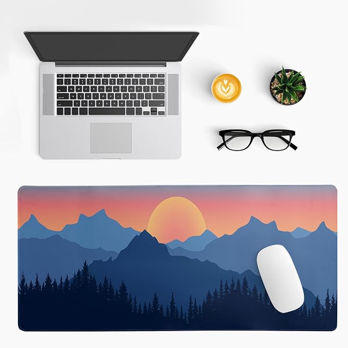 Japanese Mountain Landscape Gaming Mouse Pad Extended Large Mousepad - Image 3