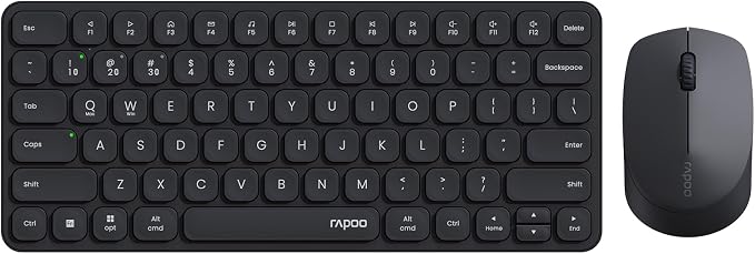 Rapoo 9010M Multi-Device Keyboard and Mouse Combo, 2.4GHz/Bluetooth 5.0/4.0 by Rapoo