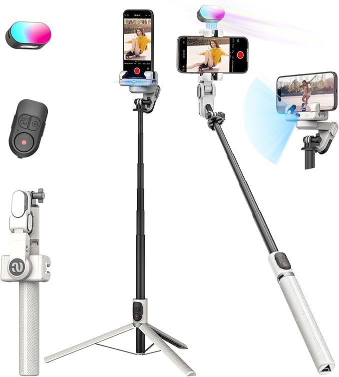 Smartphone Gimbal Stabilizer, Smart Face Tracking Tripod Without APP - 4 in 1 by AOCHUAN