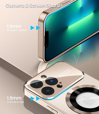 Magnetic for iPhone 13 Pro Case, Built-in Camera Lens Protector, Compatible - Image 4