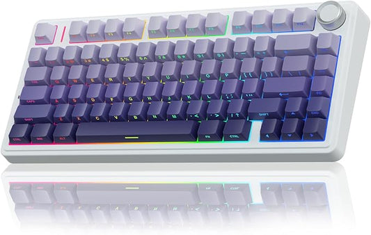 AULA F75 Pro Wireless Mechanical Keyboard, 75% Hot Swappable Custom Keyboard by AULA