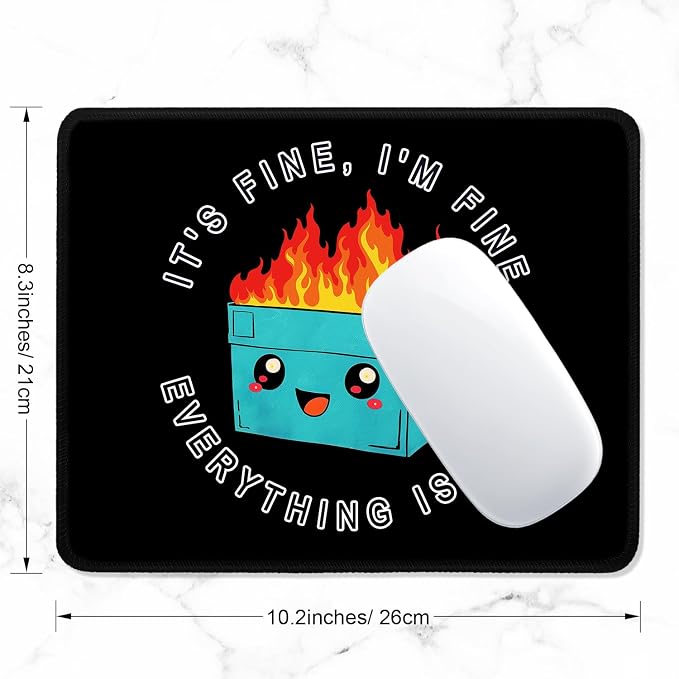 ITNRSIIET Mouse Pad with Stitched Edge Premium Textured Smooth Precise - Image 2