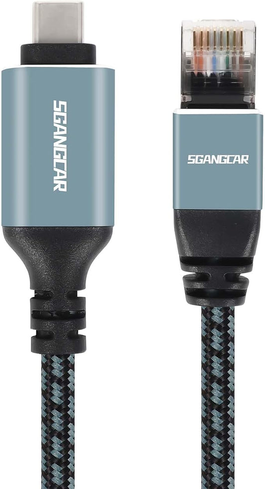 USB C to Ethernet Cable, 50 Feet Type C to Gigabit Ethernet Cable, USB C to by SGANGCAR