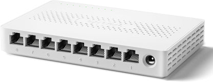 Tenda 8 Port 2.5G Ethernet Switch, Unmanaged Network Switch, 8 x 2.5 Gigabit by Tenda