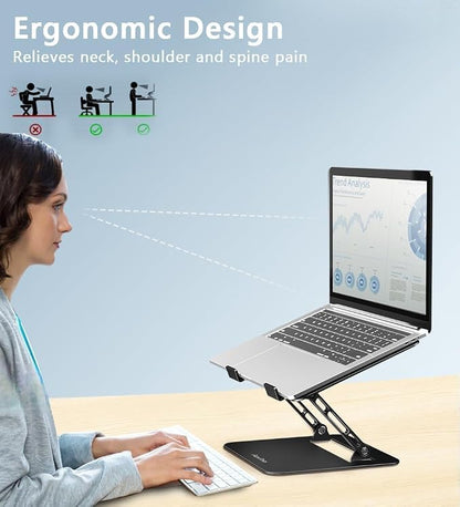 Adjustable Laptop Stand for Desk, Portable Laptop Stand Holder and Riser - Image 2