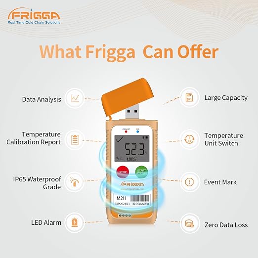 Frigga M2H Reusable Temperature Humidity Data Logger Multi-Use USB Digital - Image 8