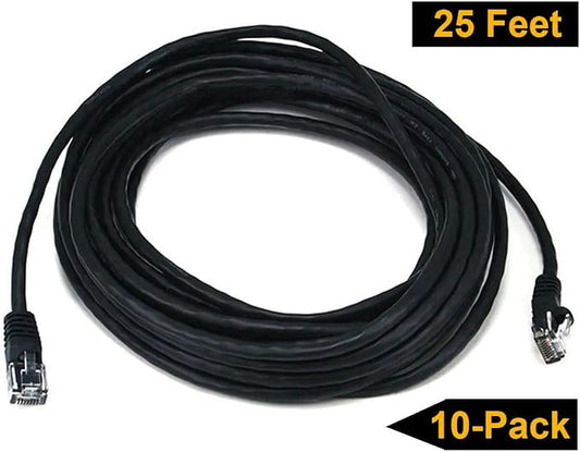 iMBAPrice 25' Cat5e Network Ethernet Patch Cable, 10 Pack - Image 2
