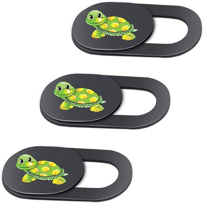 3 Pack Laptop Web Camera Cover Ultra Thin Webcam Cover Slide Turtle Printed by Emoonland