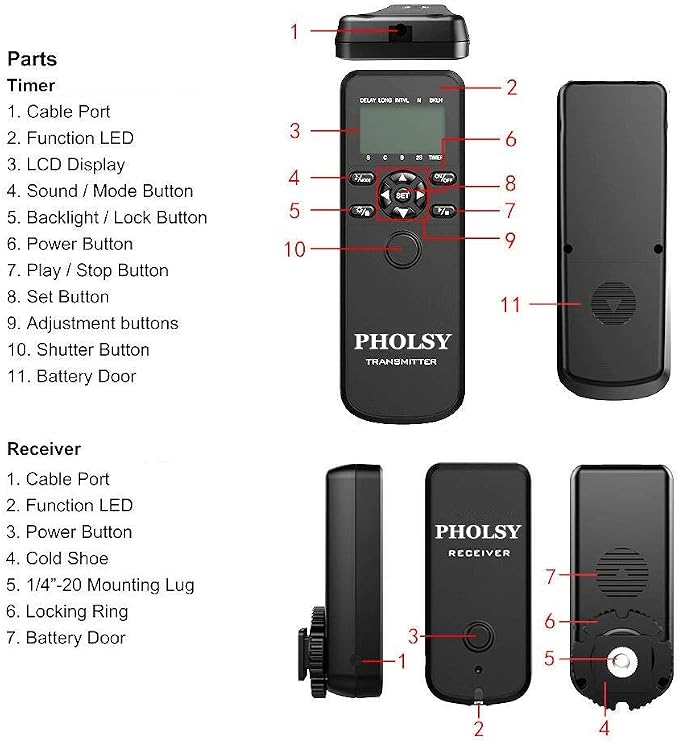 PHOLSY Wireless Timer Remote Control - Image 8