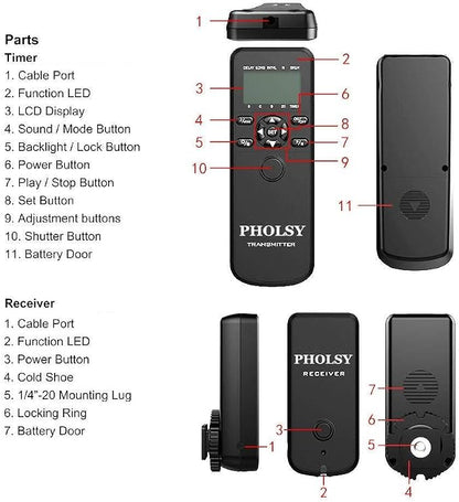 PHOLSY Wireless Timer Remote Control - Image 8