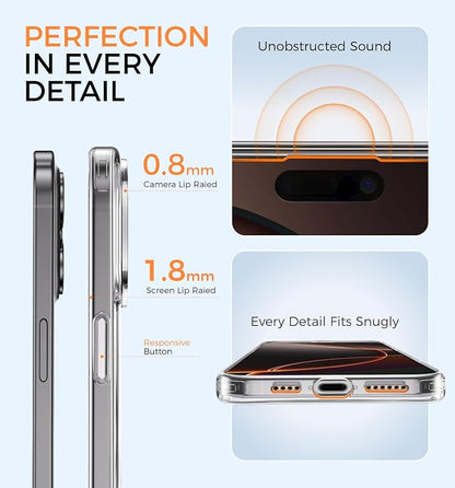 MAGIC JOHN for iPhone 15 Case 360° Rotatable Magnetic Invisible Stand, Fit for - Image 7
