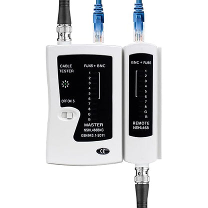 Coaxial Coax Cable Tester Portable BNC RJ59 RJ45 cat5 cat5e cat6 cat6a UTP Wire - Image 9