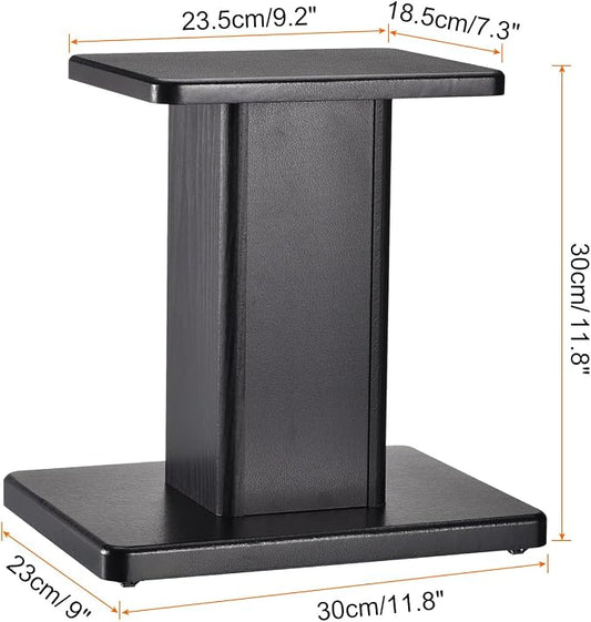 MECCANIXITY Wood Speaker Stands, 2 Pack 11.8 Inch Universal Speaker Stand - Image 2