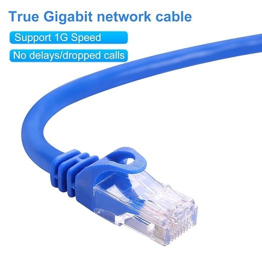 CAT 6 75ft Ethernet Cable Indoor High-Speed 10Gbps Snagless Long CAT6 Ethernet - Image 3