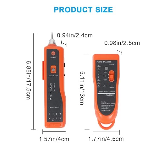 Goeco Ethernet Network Toner RJ11 RJ45 Network Cable Tester LAN Tracker Wire - Image 8