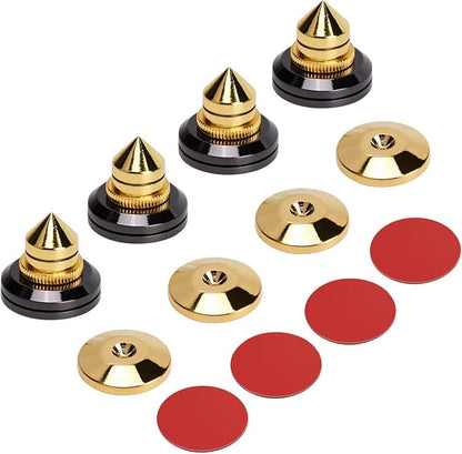 Facmogu 4PCS Golden Speaker Isolation Spikes - Image 2