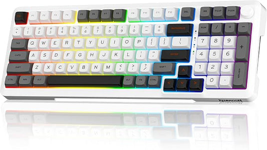 Redragon Wireless Mechanical Keyboard, 3 Mode Gasket Mounted RGB Gaming Keyboard by REDRAGON