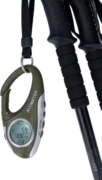 HERCHR Digital Altimeter, Hiking Thermometer Portable Compass - Image 9