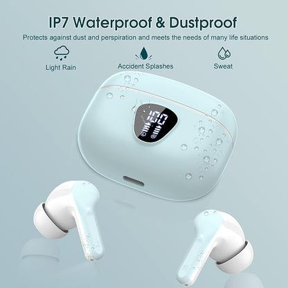 Wireless Earbuds, IP7 Waterproof in Ear Earphones, LED Display Ear buds - Image 6