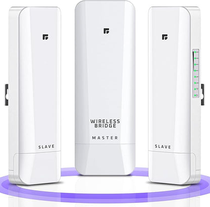 Wireless Bridge, Pre-Configured 3 Pack Long Range WiFi Bridge by GOODSTORY