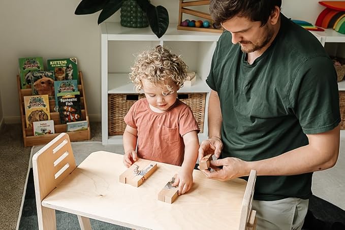 Wooden Animal Chunky Puzzles for Toddlers 2+ Years - Image 6