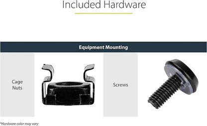 StarTech.com 2-Post 24U Heavy-Duty Wall Mount Network Rack, Wall Mount Data Rack - Image 7