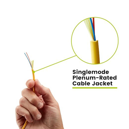 TRUE CABLE 2 Strand Fiber Indoor Distribution Cable, 1000 Feet, OS2 Single Mode - Image 6