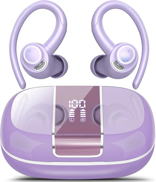 Wireless Earbuds Bluetooth 5.3 Headphones Sports, 48Hrs Playtime Bluetooth by VKROBAG