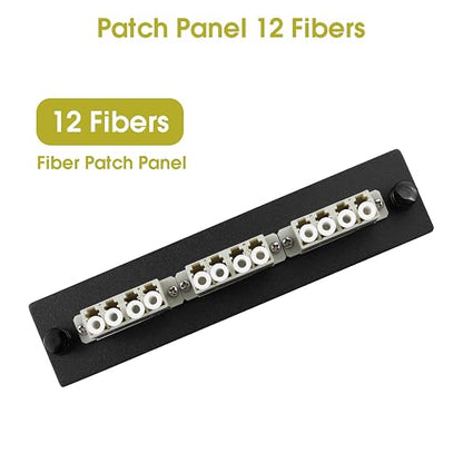2-Pack LC/MM Fiber Patch Panel, 3 Multimode Gray 4 Channels LC Adapters - Image 3