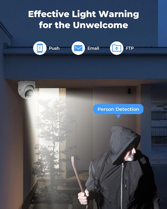 H.VIEW 4K Security Camera System, 4K/8MP 8CH NVR - Image 3