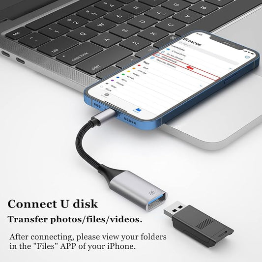 IVSHOWCO Lightning to USB Adapter, USB Camera Adapter - Image 2