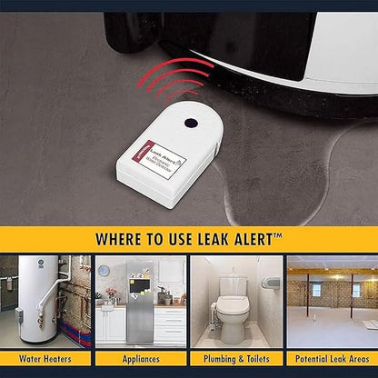 Zircon Leak Alert 3-Pack Water Detector Alarm – 90 dB Battery-Powered Leak & - Image 4