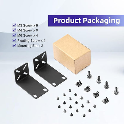 Rack Mount Kit for 12.6 inch Switches, Adjustable Rack Ears for Netgear - Image 5