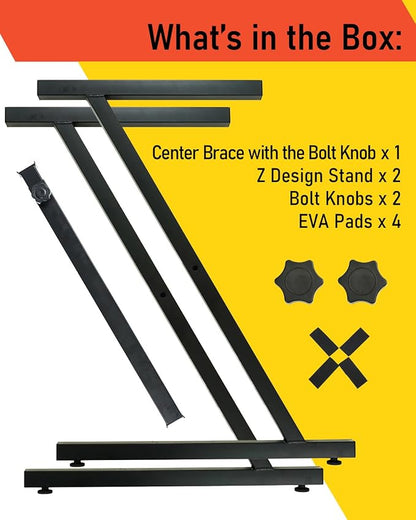 Stage Rocker Z-Style Keyboard Stand, Adjustable Width - Image 9