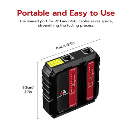 Mcbazel Network Cable Tester for RJ45 RJ11, Ethernet Cable Tester Tool - Image 4