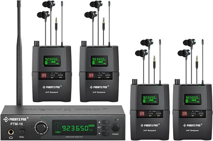 Phenyx Pro Wireless in-Ear Monitor System, Stereo IEM System by PhenyxPro