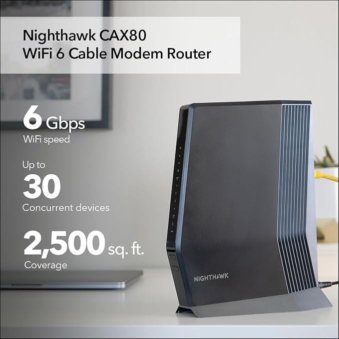 NETGEAR Nighthawk Cable Modem and WiFi 6 Router Combo - Image 2
