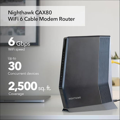 NETGEAR Nighthawk Cable Modem and WiFi 6 Router Combo - Image 2