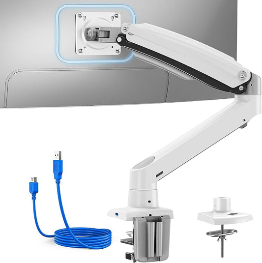 HUANUO Single Monitor Arm for 40 inch Screens, Ultrawide Computer Monitor Mount by HUANUO