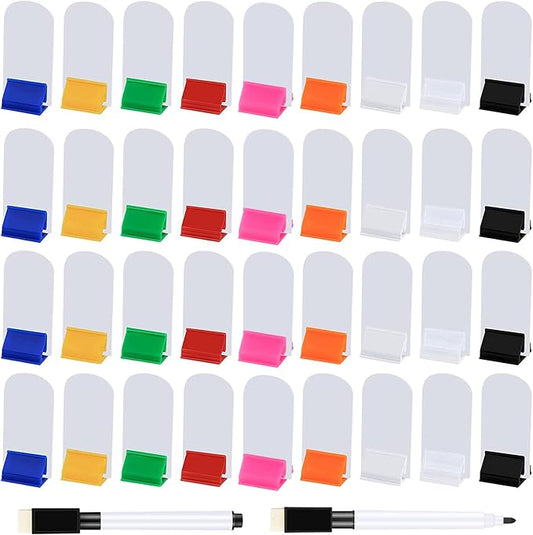 Meetory 112 Pcs Blank Game Board Markers and Game Card Stands by Meetory