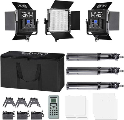 LED Video Light GVM 672S CRI97+ TLCI97+ 22000lux Dimmable Bi-color 3200K-5600K - Image 9