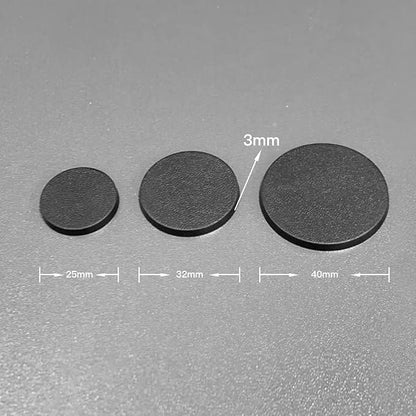 NC EBCO 50Pcs Mix Round Plastic Model Bases 25mm/32mm/40mm - Image 7