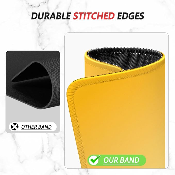 ITNRSIIET Mouse Pad Non-Slip Rubber Base Smooth Surface Stitched Edges - Image 5