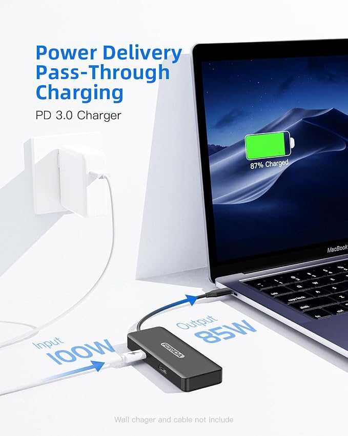 USB C Hub, 7 Ports USB C MultiPort Adapter - Image 5