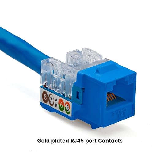 trueCABLE Cat6A Keystone Jack, Unshielded, 90 Degree Punch-Down, UL Listed - Image 6