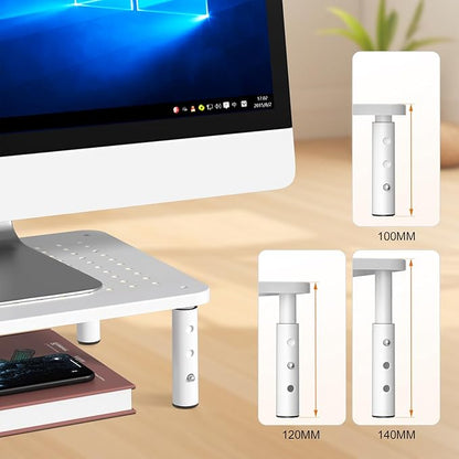 Bracwiser Monitor Stand Riser, 3 Level Height Adjustable Desktop monitor stand - Image 3